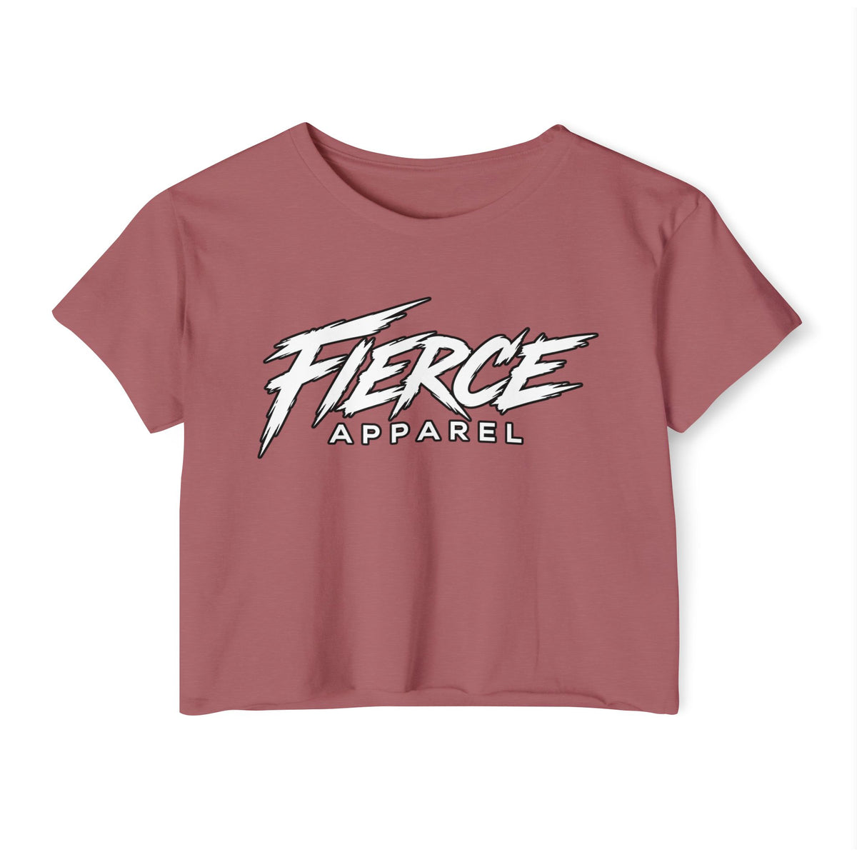 Women's Cropped Tee — "She Ain't Done Yet" Fitness Graphic
