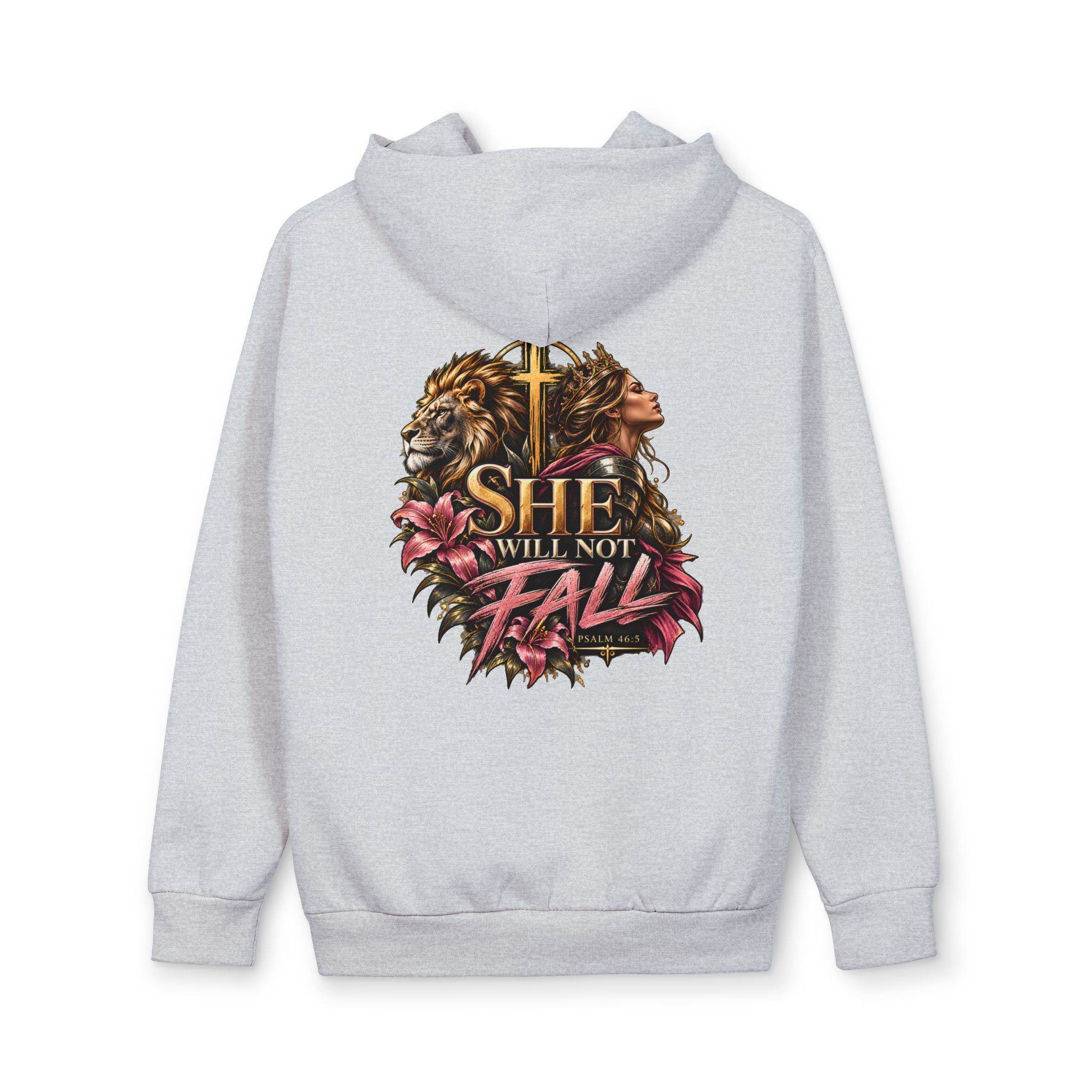 Psalm 46:5 - She Will Not Fall Hoodie