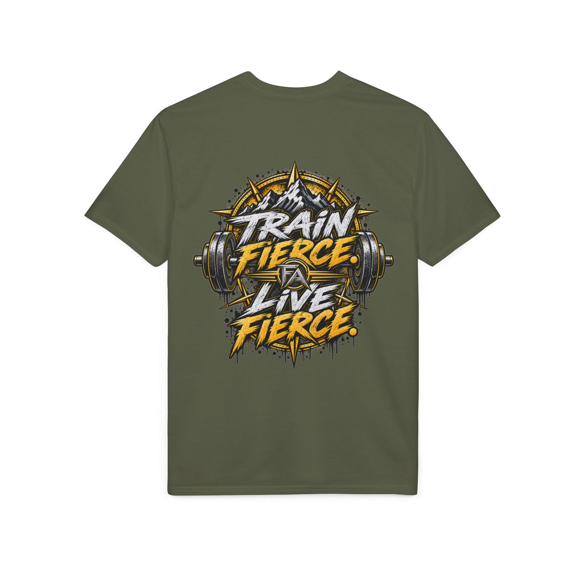 Fierce Apparel Performance Tee – "Train Fierce Live Fierce" Moisture-Wicking Athletic Shirt